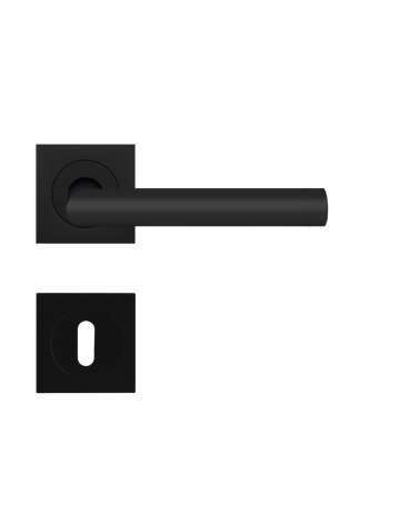 Drücker-Rosettengarnitur Rhodos ER28Q BB Kosmos schwarz TS 38-48mm - Karcher Design