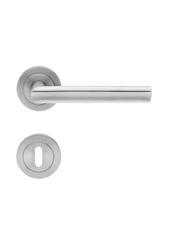 Drücker-Rosettengarnitur Zypern ER29 BB Edelstahl matt TS 39-48mm - Karcher Design