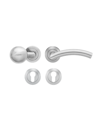 Wechsel-Rosettengarnitur Korsika ER30 PZ Edelstahl matt rechts TS 39-48mm - Karcher Design