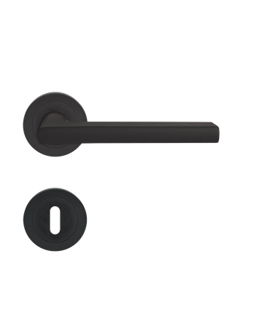 Drücker-Rosettengarnitur Montana ER54 BB Kosmos schwarz TS 38-47mm - Karcher Design