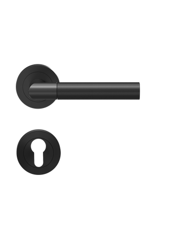 Drücker-Rosettengarnitur Studio One ER60 PZ Kosmos schwarz - Karcher Design