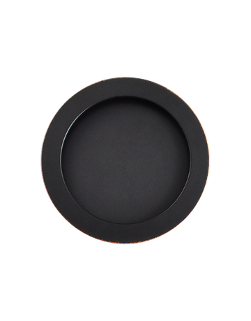 Schiebetürmuschel EZ1704 ungelocht rund Antik Bronze Optik - Karcher Design