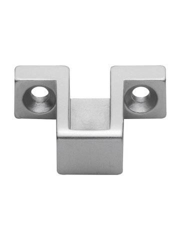 OL-Schließplatte, 7208, zum Anschrauben, Aluminium, silber, eloxiert - DENI