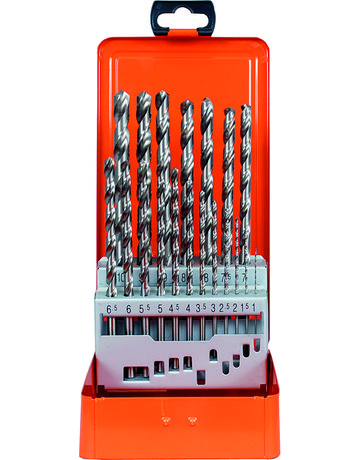 Metallkassette DIN 340 HSS-G 19tlg 1-10/0,5 mm - PROJAHN