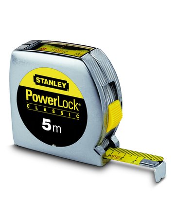 Powerlock/Rollbandmaß 5 Meter mit Sichtfenster Nr. 0-33-932 - STANLEY