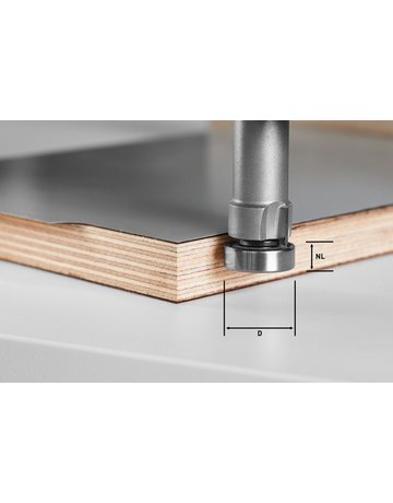 HM-Bündigfräser mit KUGELL.22/8 MM HM/KLS D 22/8-OFK - Festool