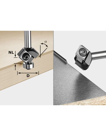 Wepla-Fasefr. S8 HW 45° D27 12x12 KL - Festool