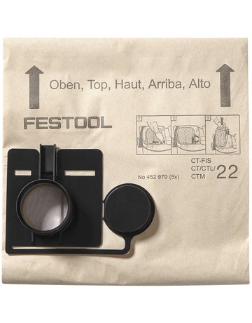 Filtersack für Absaugmobil FIS-CT 22 VE= 5 Stück - Festool