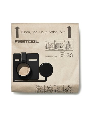 Filtersack für Absaugmobil FIS-CT 33 VE= 5 Stück - Festool