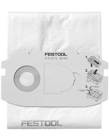 Filtersack für CT MINI SC-FIS-CT MINI Karton à 5 St. - Festool