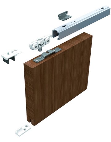 OT-Schiebetürbeschlag,mit Laufschiene,F1 73,L3700 - HELM