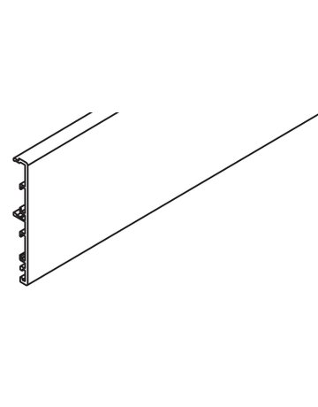 Porta Clip-Blende Alu eloxiert L = 2500 mm - Hawa