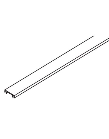 Clip-Abdeckung Alu eloxiert L = 6000 mm zu Art. 042.3041 / 042.3039 - Hawa