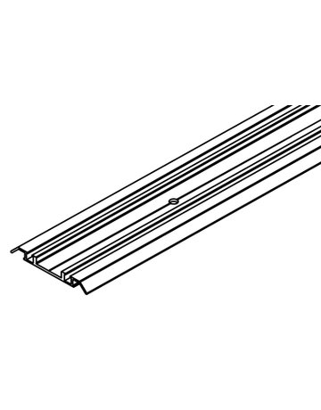 Doppellaufschiene Alu eloxiert L = 6000 mm - Hawa