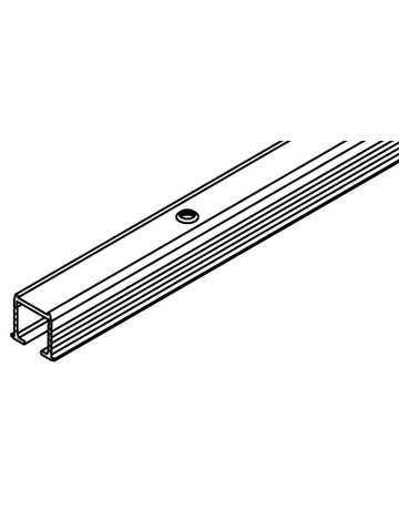 Clipo Einfachlaufschiene Alu L = 3500 mm zum Schrauben - Hawa