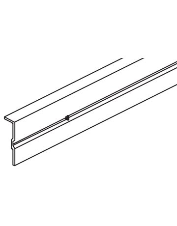 Clipo Festglashalterprofil Alu gelocht L= 2500 mm - Hawa