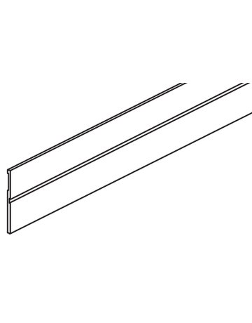 Clipo Blende Alu zu Laufschiene Nr. 53.3070 L= 2500 mm - Hawa