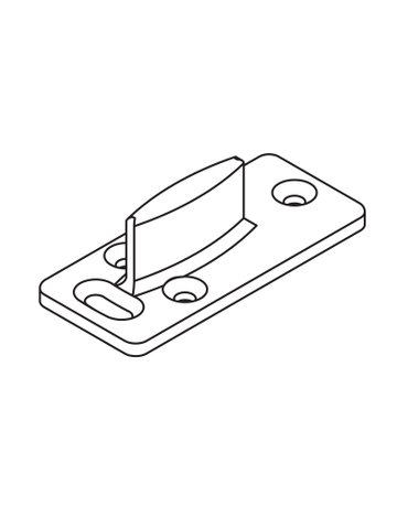 T-Bodenführung Kunststoff anthrazit justierbar - Hawa