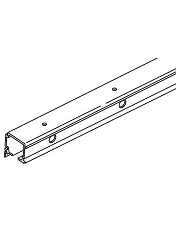 Porta Combi-Laufschiene Alu für Wand- und Deckenmontage L=2500 mm - Hawa