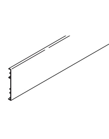 Porta 100 Clip-Blende Alu eloxiert zu Combi-Laufschiene L=2500 mm - Hawa