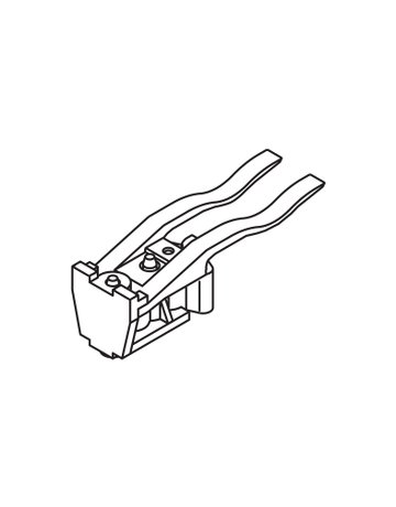 Porta 60/100 Stopper mit Rückhaltefeder, Kunststoff schwarz - Hawa