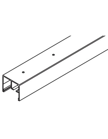 Porta Laufschiene 100 GW Alu eloxiert L = 6000 mm - Hawa