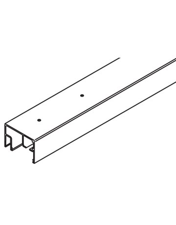 Porta 100 Laufschiene GWF Alu eloxiert L = 3500 mm - Hawa