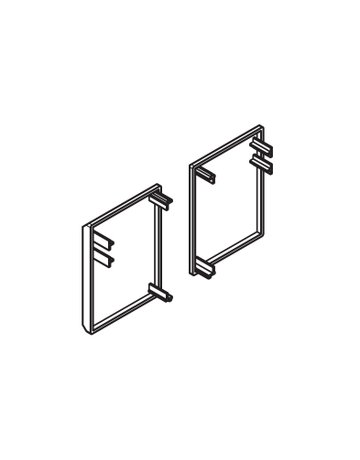 Porta Endkappen-Set Kunststoff anthrazit - Hawa