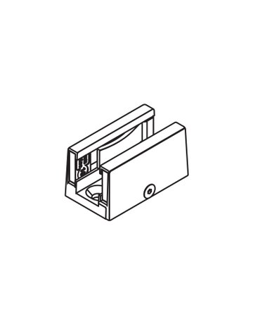 Bodenführung Spielfrei verchromt matt für Glasstärke 8 -13 mm - Hawa
