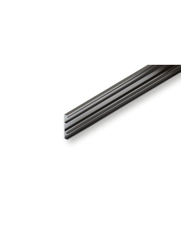 Clip-Blende Junior 80/100 B zu Laufschiene Alu, eloxiert, L= 2000 mm - Hawa