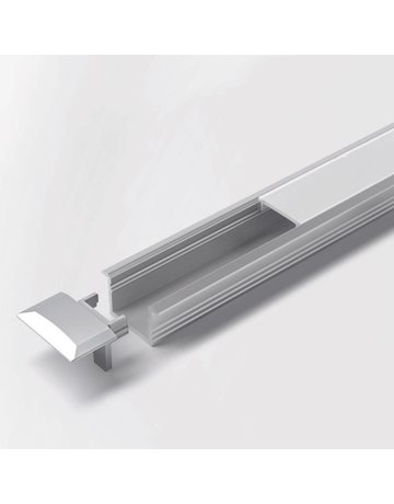 LED ChannelLine C2 Profil, opal L=3000, Alu-und Abdeckprofil - Halemeier