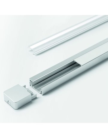 LED ChannelLine G1 Profil, opal, 10-er Set L=2000, Alu-und Abdeckprofil - Halemeier