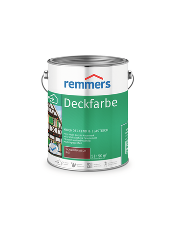 Deckfarbe skandinavisch rot 5 l - Remmers