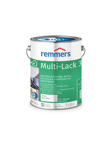 Multi-Lack 3in1 weiß (RAL 9016) 5 l - Remmers