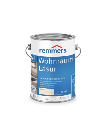 Wohnraum-Lasur weiß 2.5 l - Remmers