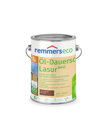 Öl-Dauerschutz-Lasur [eco] nussbaum (RC-660) 2.5 l - Remmers