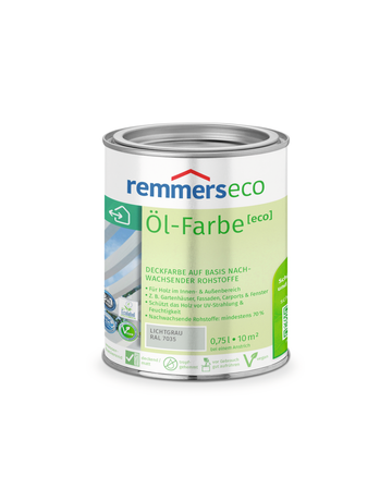 Öl-Farbe [eco] lichtgrau (RAL 7035) 0.75 l - Remmers