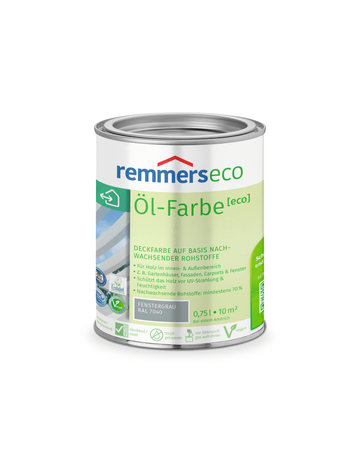Öl-Farbe [eco] fenstergrau (RAL 7040) 0.75 l - Remmers