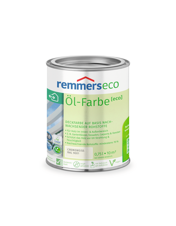 Öl-Farbe [eco] cremeweiß (RAL 9001) 0.75 l - Remmers