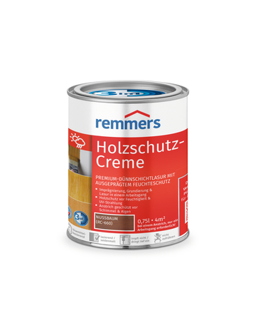 Holzschutz-Creme 3in1 nussbaum (RC-660) 0.75 l - Remmers