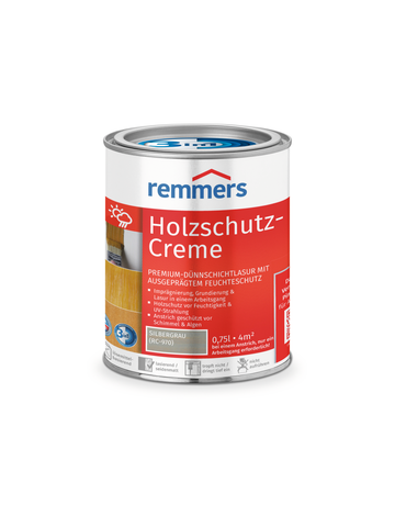 Holzschutz-Creme 3in1 silbergrau (RC-970) 0.75 l - Remmers