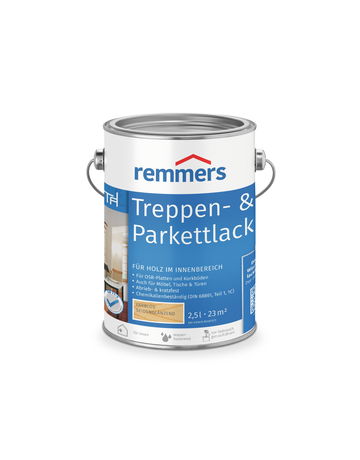 Treppen- & Parkettlack seidenglänzend farblos 2.5 l - Remmers