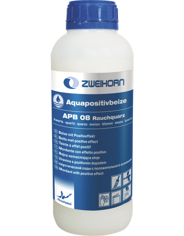 Aquapositivbeize APB 08 rauchquarz 1 l - Zweihorn