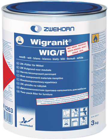 Wigranit-2K-PUR-Füller 25 kg weiß WIG/F - Zweihorn