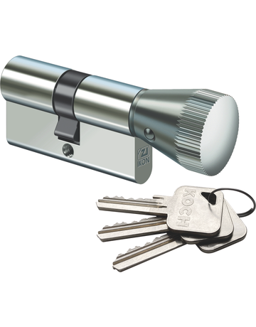 Profil-Knaufzylinder N1 P034 KNF=2 Mmv BL=S40/K70 mm 3 Schl. verschieden - Ikon