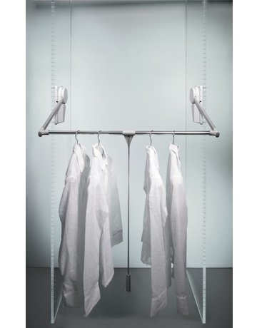 Kleiderlift Super lichtgrau für Breiten 750 - 1150 mm 12-20 kg - Ambos