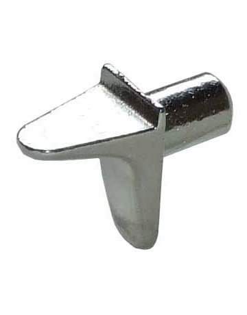 Bodenträger Ø5mm 1 Zapfen Zamak, vernickelt - Topform