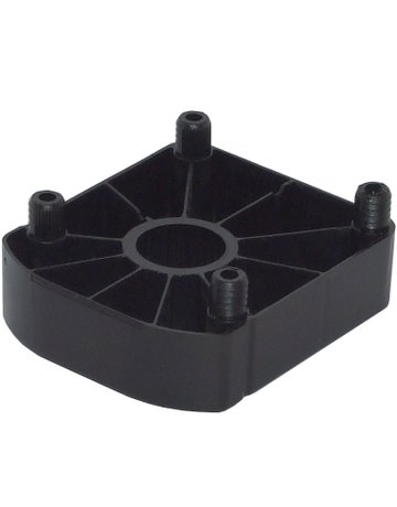 Gleiter zum Anschrauben eckig schwarz - Topform