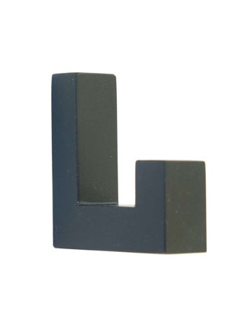 Garderobenhaken PROTI schwarz mit einfach, B 12 x H 40 x T 40 mm - Topform