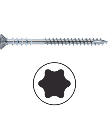 Justierschraube verzinkt 6 x 90 mm TX 25 - Eurotec
